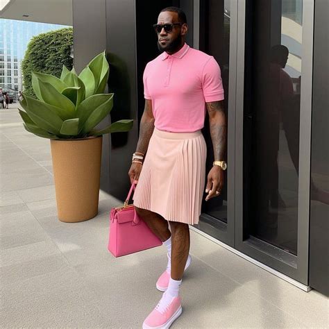 lebron james wearing a dress.